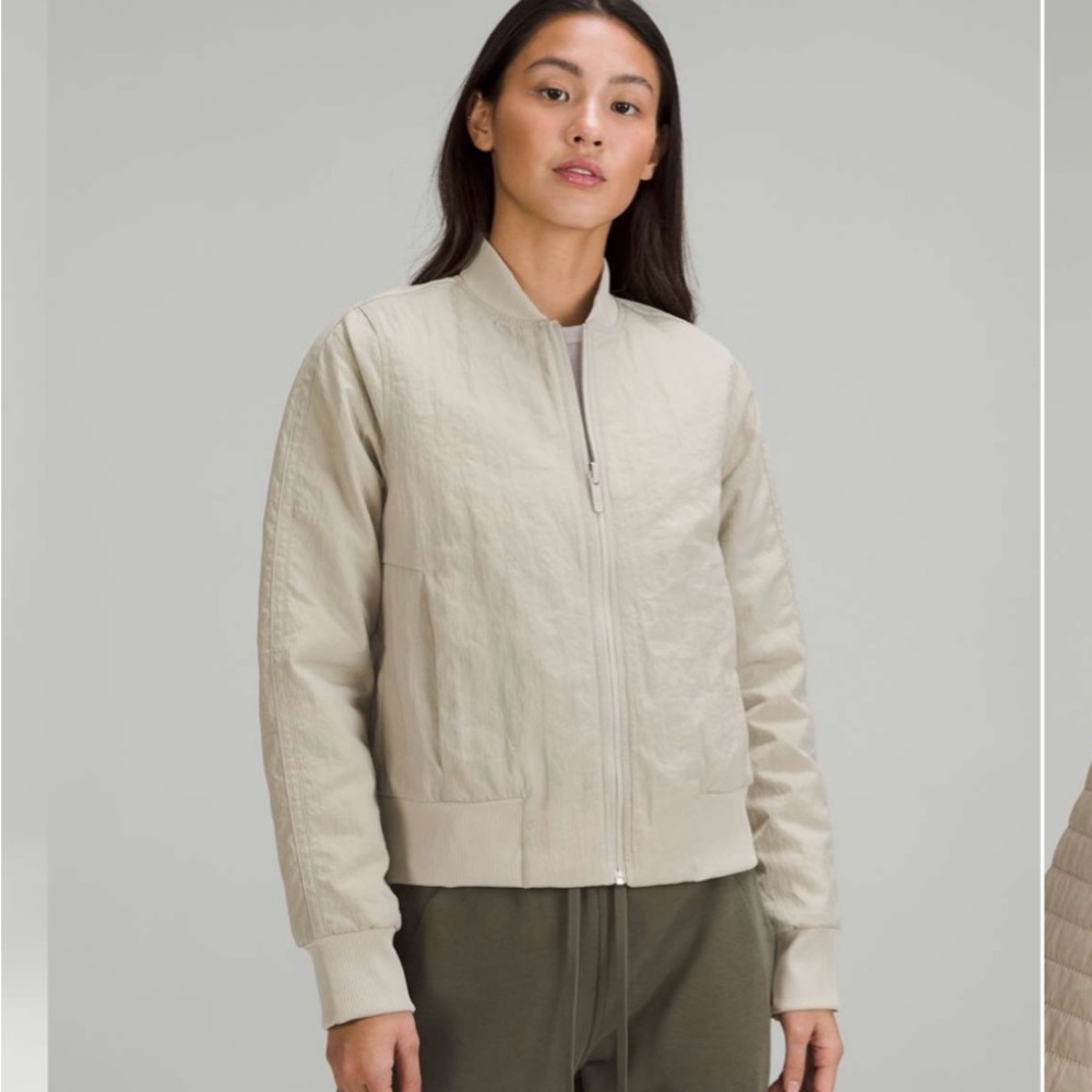 Lululemon Non-Stop Bomber Jacket Raw Linen